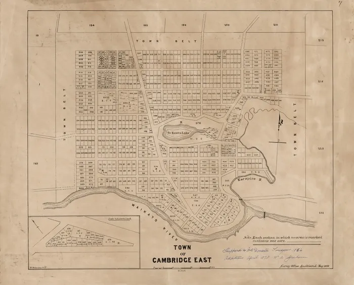 Town of Cambridge East / W.E. Ballantyne Drftsn.