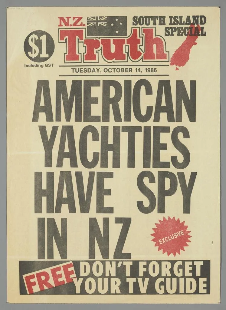 "American yachties have spy in NZ Exclusive Free Don't forget your TV guide"