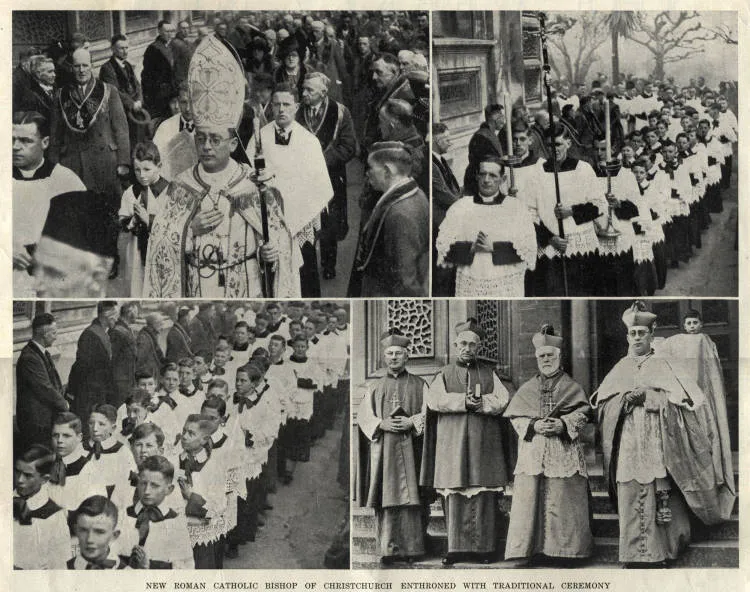 New Roman Catholic Bishop of Christchurch enthroned with traditional ceremony