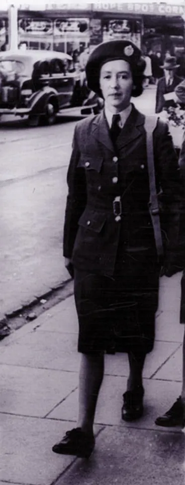 Image: Anne Delamere in WAAF uniform