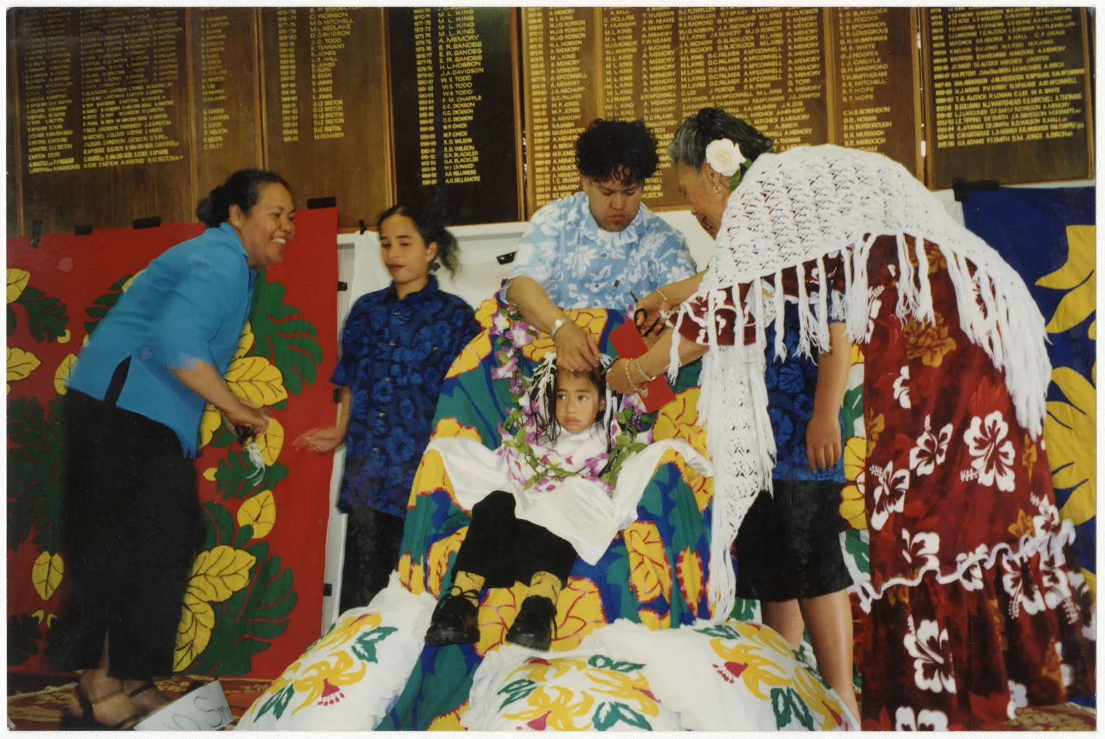 Cook Island hair cutting ceremony
