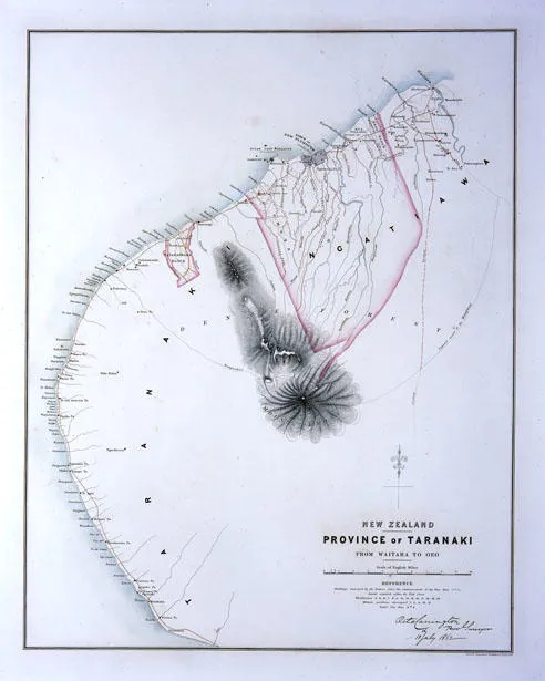 Province of Taranaki from Waitara to Oeo [map]