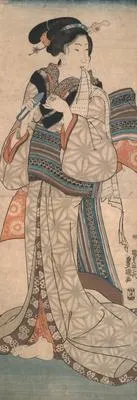 Woman Trimming Her Nails