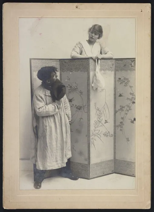 Studio portrait of theatre scene