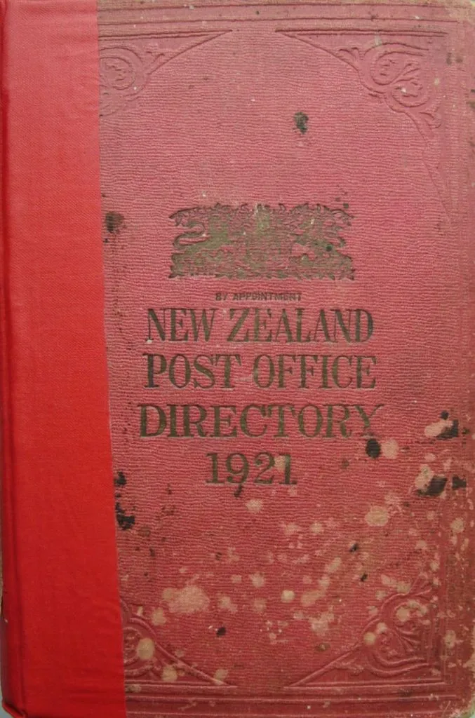 New Zealand Post Office Directory 1921 - Levin