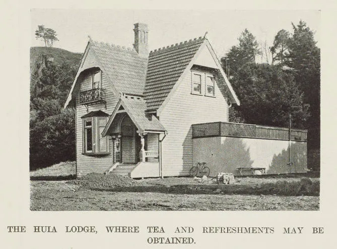 The Huia Lodge, where tea and refreshments may be obtained