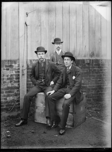 Image: William Williams, A B Keyworth, and L H Duval, Brook Street, Thorndon, Wellington