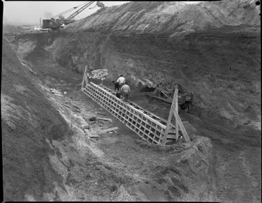 Image: Lowering the railway line