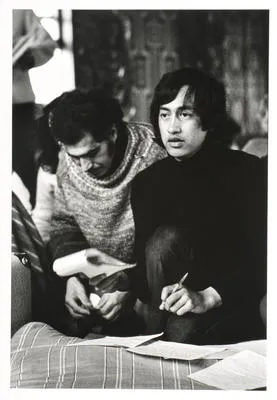 Literature discussion group, Tukaki wharenui, Te Kaha-nui-a-tiki marae, Te Kaha. Witi Ihimaera and Rowley Habib/Hapipi. June 1973