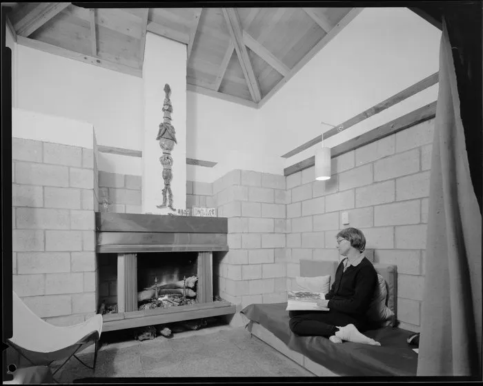 Interior, Jim Beard's house, Waikanae, Kapiti Coast