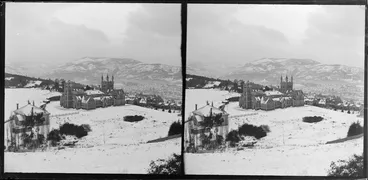 Image: Otago Boys High School in the snow, Dunedin