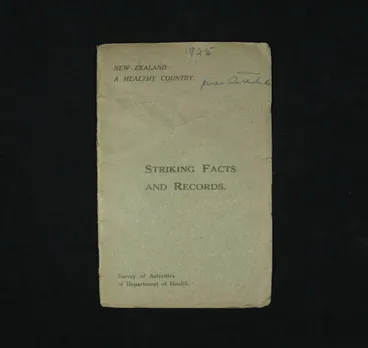 Image: Leaflet, 'Striking Facts and Records'