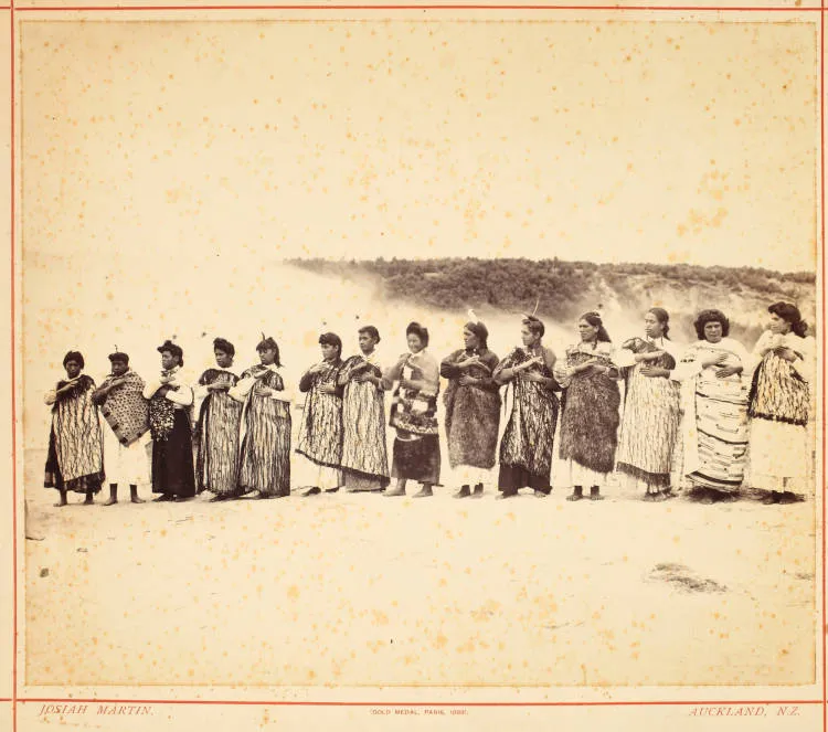 Female kapa haka group at Whakarewarewa