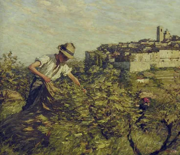 Image: Boy with vine leaves