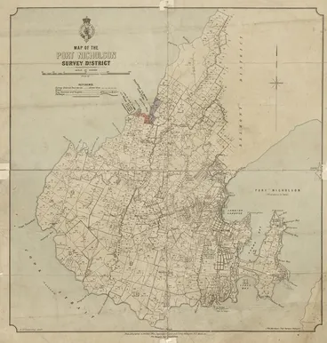Image: Map of the Port Nicholson Survey District [electronic resource] / H. Armstrong, delt.