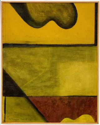 Yellow and black landscape