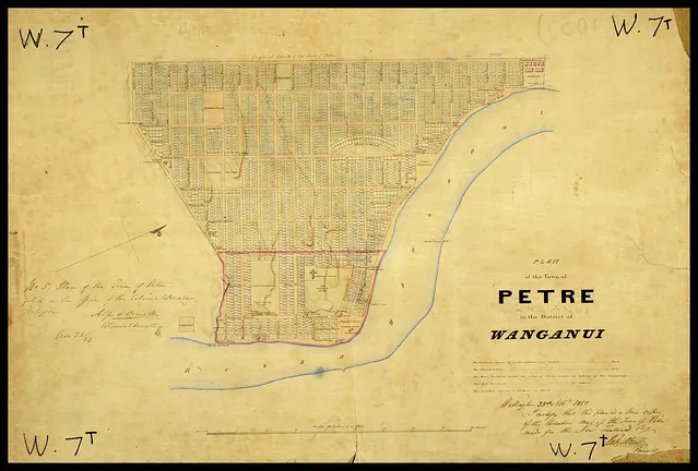 Plan of the Town of Petre, 1850