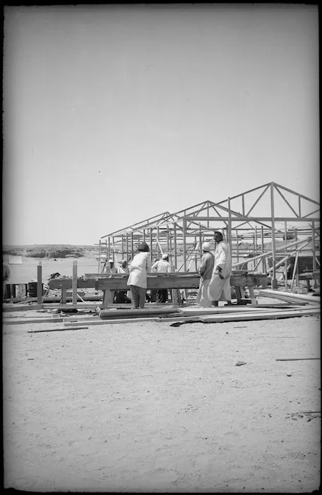 Local carpenters building at Maadi
