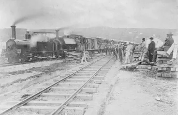 Image: Opening of the Oamaru to Waitaki railway.