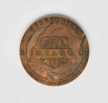 Medal – Commemorating Otago Centenary 1848–1948 Image: Medal – Commemorating Otago Centenary 1848–1948