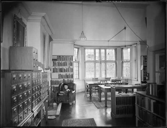 Reading room of the Alexander Turnbull Library, Wellington