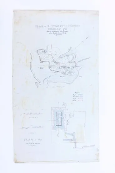 Image: Plan of Ground surrounding Orakau Pa
