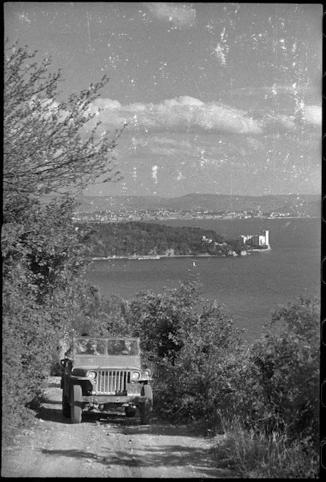 New Zealand jeep, Trieste, Italy, during World War 2