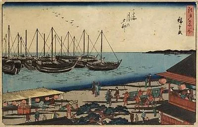 Takanawa tsuki no yūbe (Moonlit Evening at Takanawa)