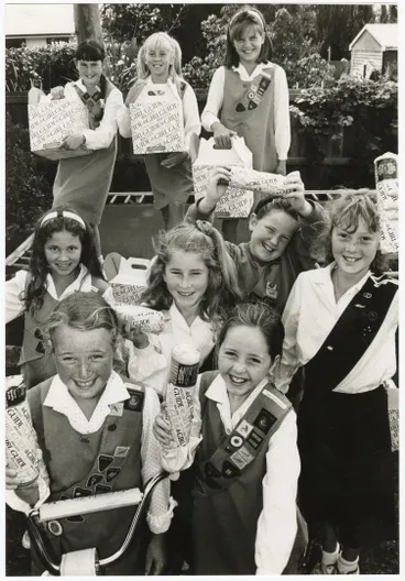 Image: Girl Guide biscuits for sale