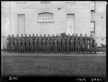 Image: Maori Agricultural College School junior boys, Te Hauke, Kahuranaki, Hawke's Bay District