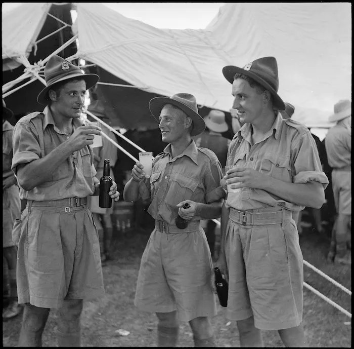 Soldiers drinking, Egypt