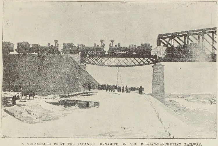 A vulnerable point for Japanese dynamite on the Russian-Manchurian Railway