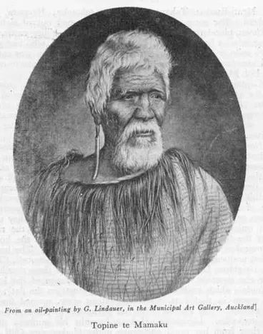 Image: From an oil-painting by G. Lindauer, in the Municipal Art Gallery, Auckland] — Topine te Mamaku