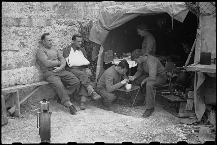Typical RAP truck in New Zealand HQ area, Casale, Italy, World War II - Photograph taken by George Bull