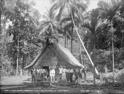 New village school, Maravari River - Vella Lavella - Solomons