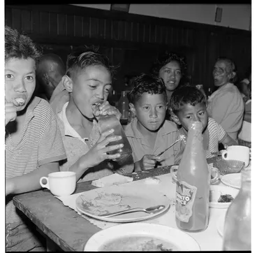 Image: Scenes from a Ringatu meeting at Ruatoki