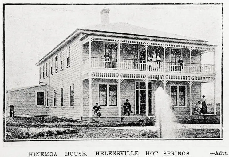 Hinemoa house, Helensville hot springs