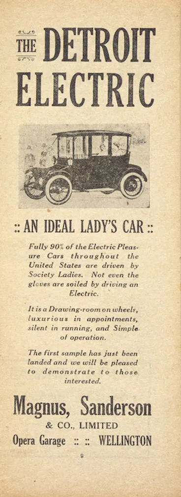 Image: Magnus, Sanderson & Co., Ltd. :The Detroit Electric, an ideal lady's car. [1917]
