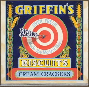 Image: Griffin's Biscuits: Cream Crackers (artwork for trade label)