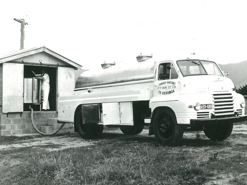 Tamaki-Kiritaki Co-operative Dairy Company Limited. Milk truck, circa 1959