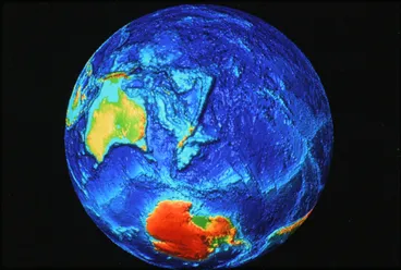 Image: Globe Centred on 45°S 180°E