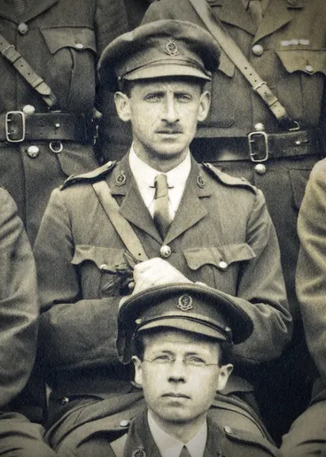 Close up of Henry Pickerill photo staff, Queen's Hospital, Sidcup 4 June 1918 Image: Close up of Henry Pickerill photo staff, Queen's Hospital, Sidcup 4 June 1918