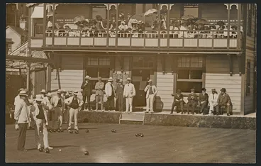 Image: Opening of Victoria Bowling Club, Wellington - Photograph taken by Joseph Zachariah