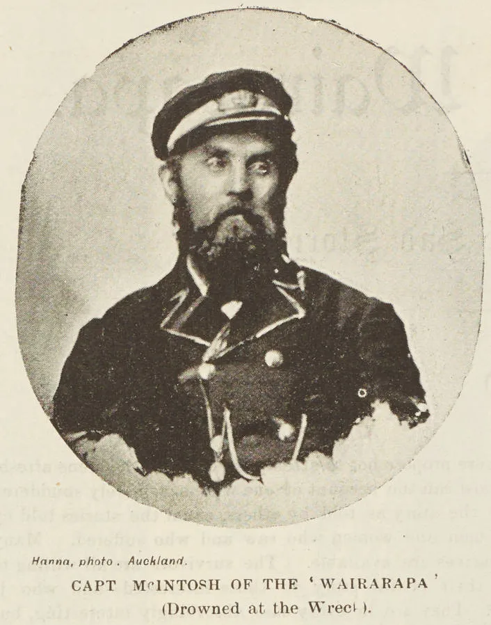 Capt. McIntosh of the 'Wairarapa' (drowned at the wreck)