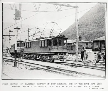 Image: First Section of Electric Railway in New Zealand