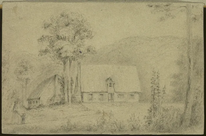 Swainson, William, 1789-1855 :[Hawkshead, Hutt Valley home of William Swainson. 184-]