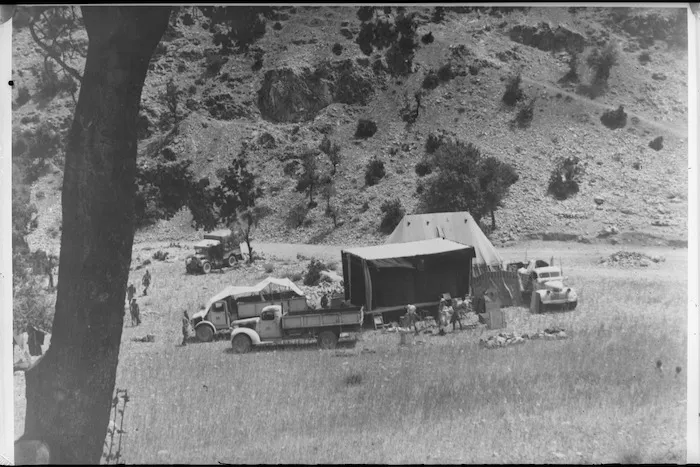 Site of concert in Syria by Kiwi Concert Party - Photograph taken by Private Habgood