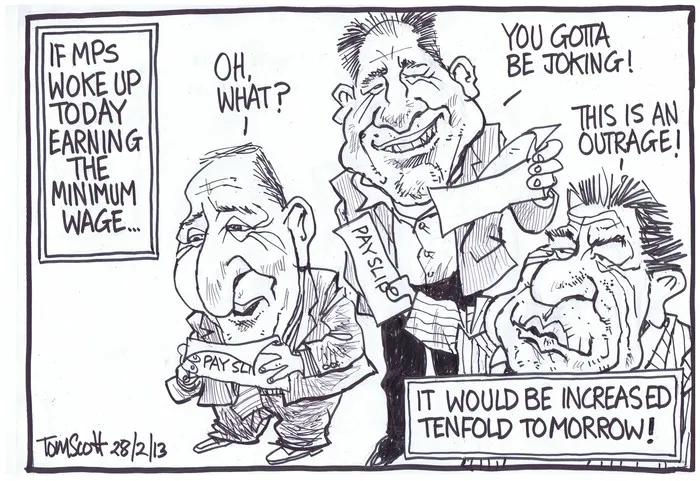 Scott, Thomas, 1947- :[If MPs woke up today earning the minimum wage...] 28 February 2013