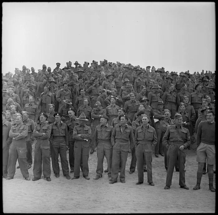 Section of the crowd at a donkey race meeting at Tura, Egypt - Photograph taken by W Timmins