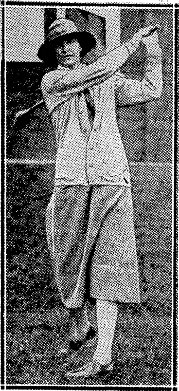 Image: MISS MONA MACLEOD, . who defeated the holder of the, title, Miss Susie Tolhu'rst, in the quarterfinals of the. Australian women's golf championship. (Evening Post, 31 August 1932)